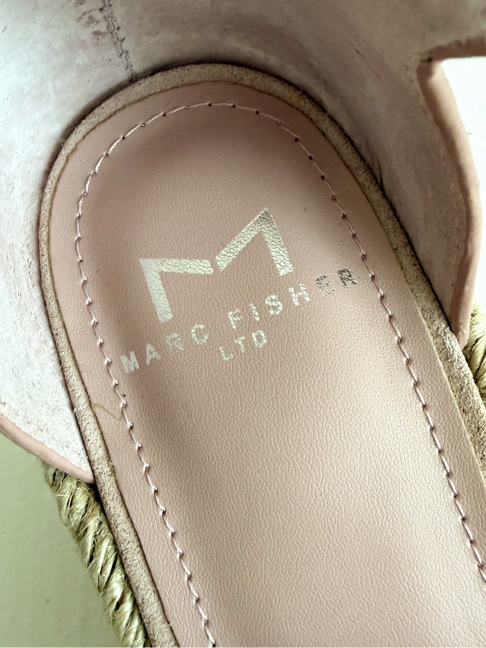 Pink Suede Chunky Platform Espadrille Sandals - Picture 6 of 7
